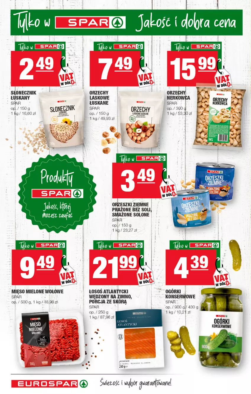 Gazetka promocyjna Spar - EuroSpar - ważna 14.03 do 24.03.2022 - strona 8 - produkty: Fa, LG, Mięso, Mięso mielone, Orzeszki, Orzeszki ziemne, Por, Ser