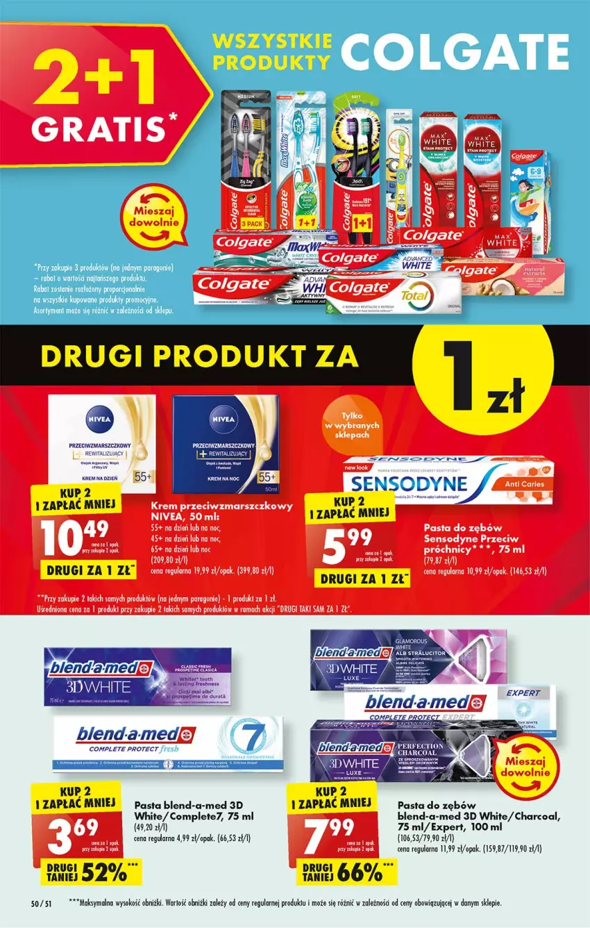 Gazetka promocyjna Biedronka - W tym tygodniu P - ważna 04.04 do 10.04.2022 - strona 50 - produkty: Blend-a-Med, Colgate, Fa, Krem na dzień, Krem na noc, LG, Mars, Pasta do zębów, Por, Rama, Sensodyne, Sok