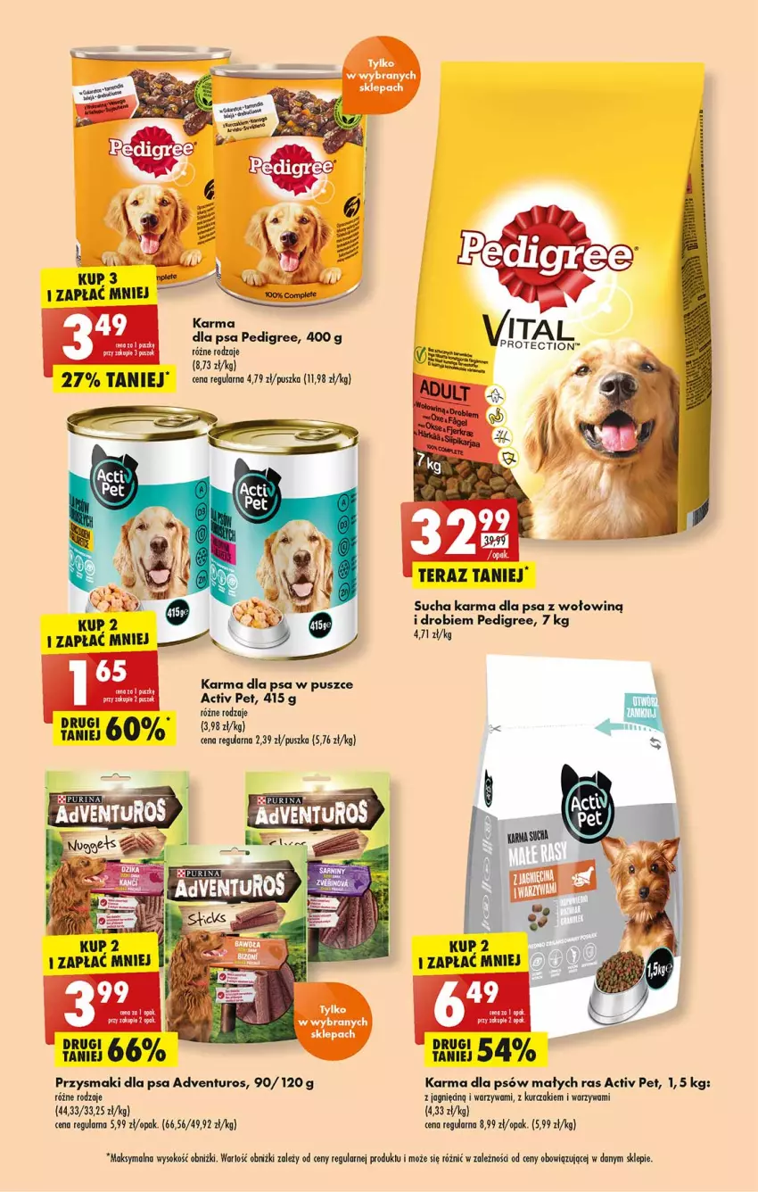 Gazetka promocyjna Biedronka - W tym tygodniu P - ważna 04.04 do 10.04.2022 - strona 61 - produkty: Adventuros, Pedigree, Przysmaki, Pur, Purina, Sok, Sucha karma, Tera, Warzywa