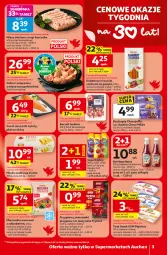 Gazetka promocyjna Auchan - 30 Lat Supermarket Auchan Franczyza - Gazetka - ważna od 25.02 do 25.02.2026 - strona 3 - produkty: Kurczak, Ketchup, Ciastka, Mięso mielone, Prymat, Sos, Piątnica, Jogurt, Przyprawy, Boczek, Kabanos, Twój Smak, Masło, Jogurt pitny, Heinz, Mięso, Biszkopty, Milka, Fa