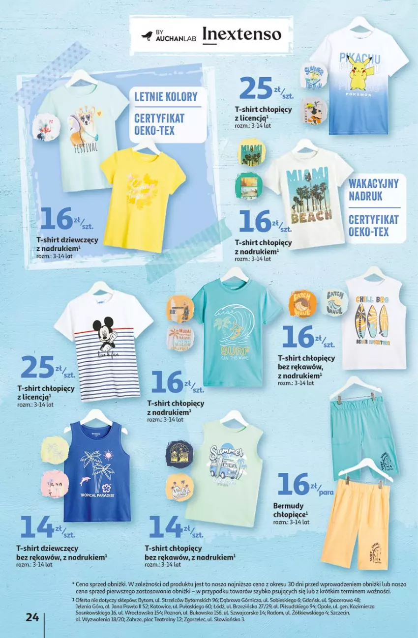 Gazetka promocyjna Auchan - Gazetka Radosny Dzień Dziecka Hipermarket Auchan - ważna 25.05 do 31.05.2023 - strona 24 - produkty: Acer, Bermudy, O nas, T-shirt
