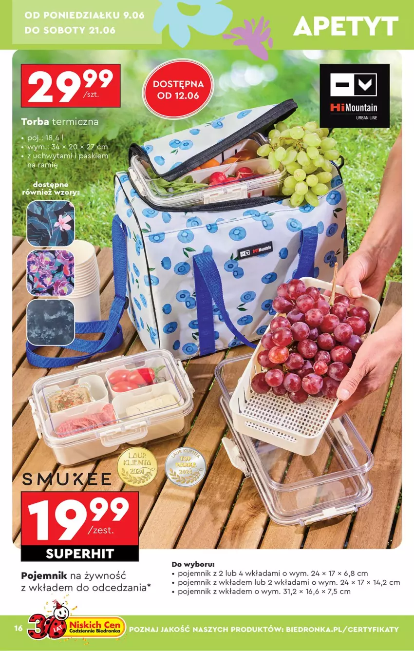 Gazetka promocyjna Biedronka - Okazje Tygodnia - ważna 07.06 do 21.06.2025 - strona 18 - produkty: Pojemnik, Ryż, Torba
