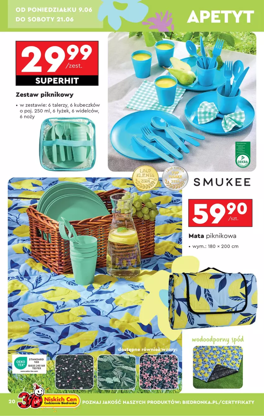Gazetka promocyjna Biedronka - Okazje Tygodnia - ważna 07.06 do 21.06.2025 - strona 22 - produkty: Talerz