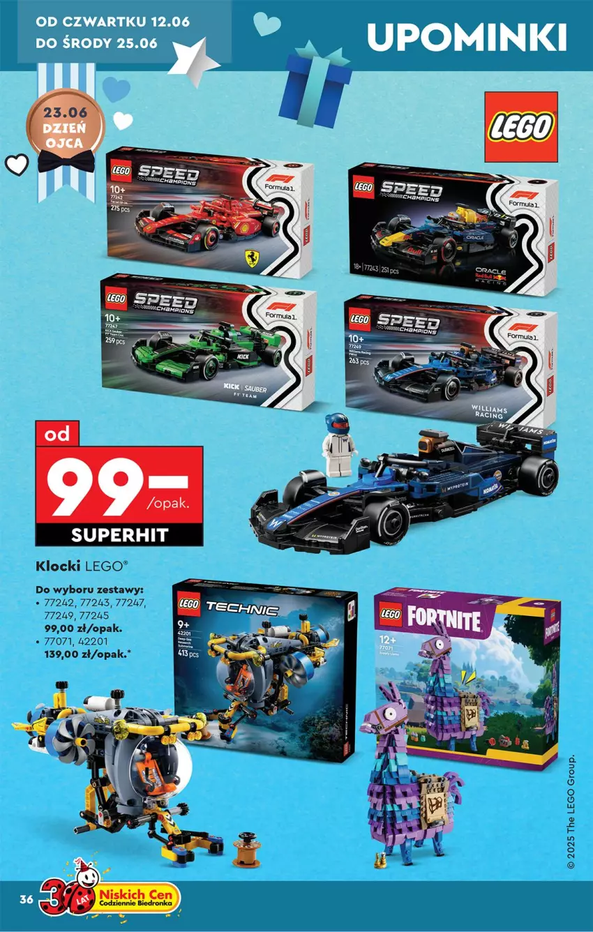 Gazetka promocyjna Biedronka - Okazje Tygodnia - ważna 07.06 do 21.06.2025 - strona 38 - produkty: Klocki, LEGO