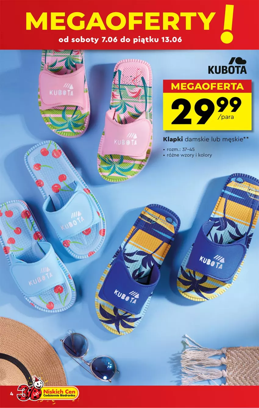 Gazetka promocyjna Biedronka - Okazje Tygodnia - ważna 07.06 do 21.06.2025 - strona 6 - produkty: Klapki