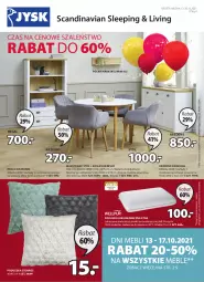 Gazetka promocyjna Jysk - Oferta tygodnia - Gazetka - ważna od 26.10 do 26.10.2021 - strona 2 - produkty: Stół, Szal, Tran, Regał, Półka, Mars, Kredens, Krzesło, Aksam, Poduszka, Meble