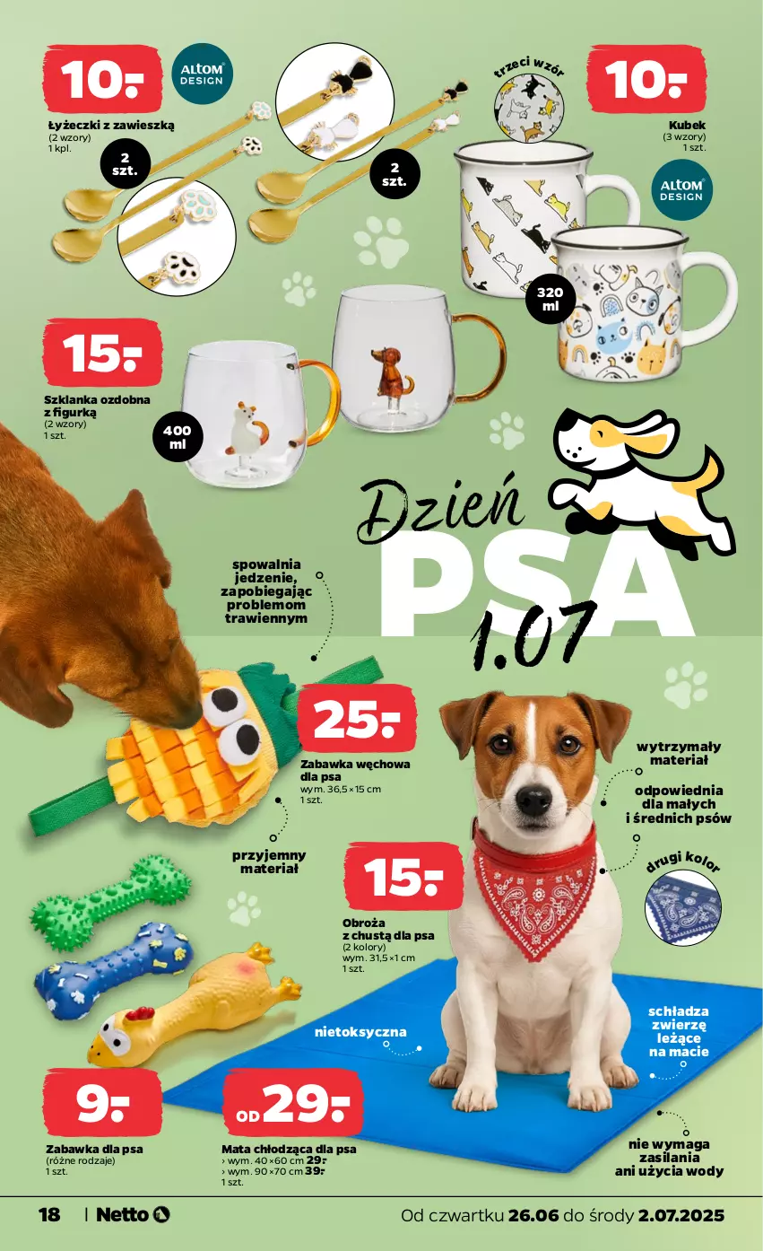 Gazetka promocyjna Netto - Od Czwartku - ważna 26.06 do 02.07.2025 - strona 18 - produkty: Kubek, Mata chłodząca, Silan, Szklanka, Zabawka