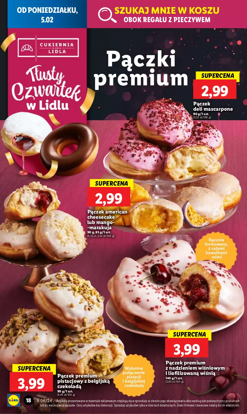 Gazetka promocyjna Lidl - GAZETKA - ważna 05.02 do 07.02.2024 - strona 22 - produkty: Kosz, LG, Mango, Mascarpone, Pączek, Piec, Regał