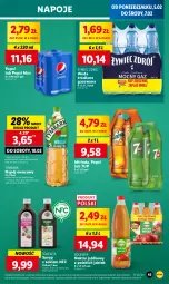 Gazetka promocyjna Lidl - GAZETKA - Gazetka - ważna od 07.02 do 07.02.2024 - strona 51 - produkty: Sok, 7up, Pepsi max, Mirinda, Napoje, LANA, Pepsi, Tymbark, Syrop, Woda, Napój, Mięta, Nektar, Imbir
