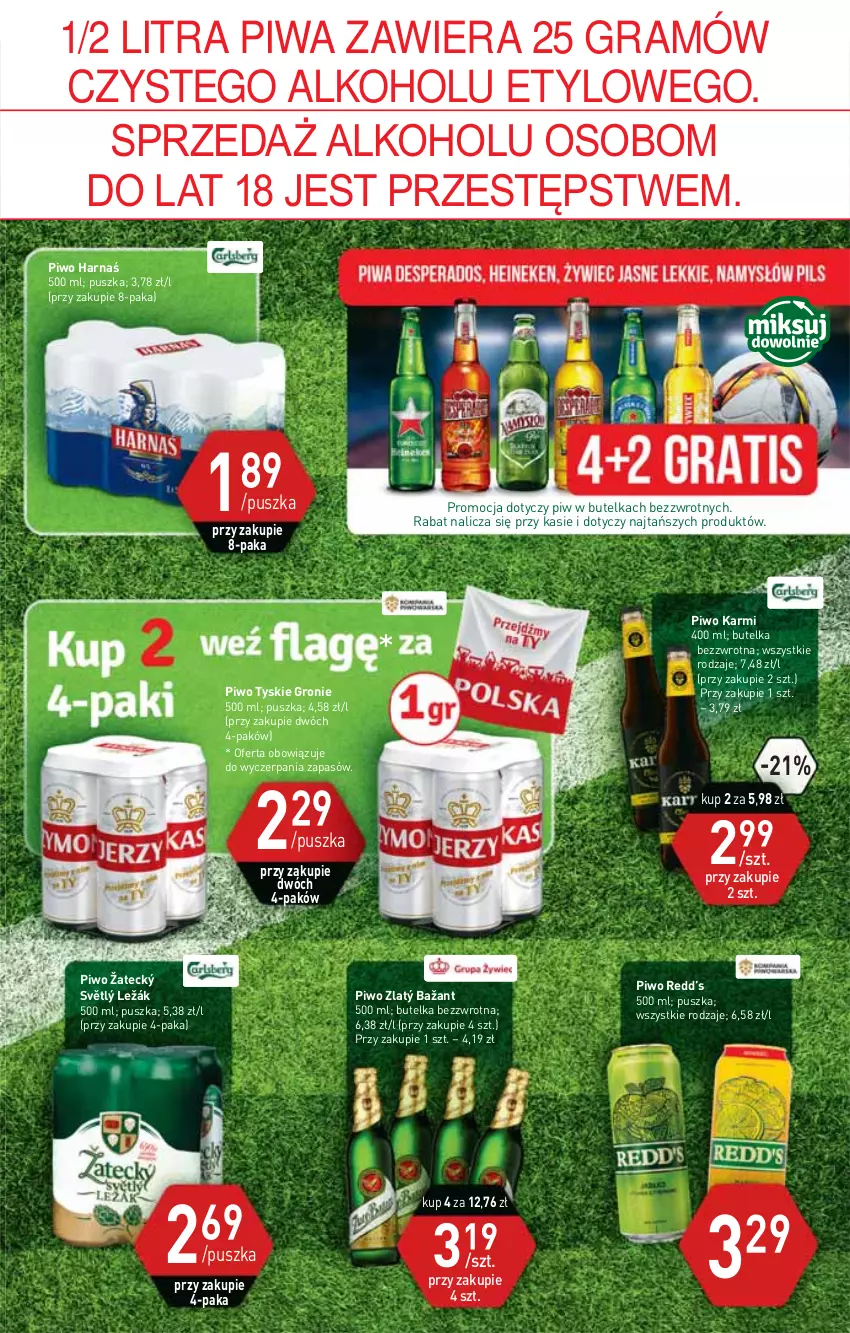 Gazetka promocyjna Stokrotka - Market - ważna 10.06 do 16.06.2021 - strona 6 - produkty: Gra, Harnaś, Karmi, Piwa, Piwo, Tyskie