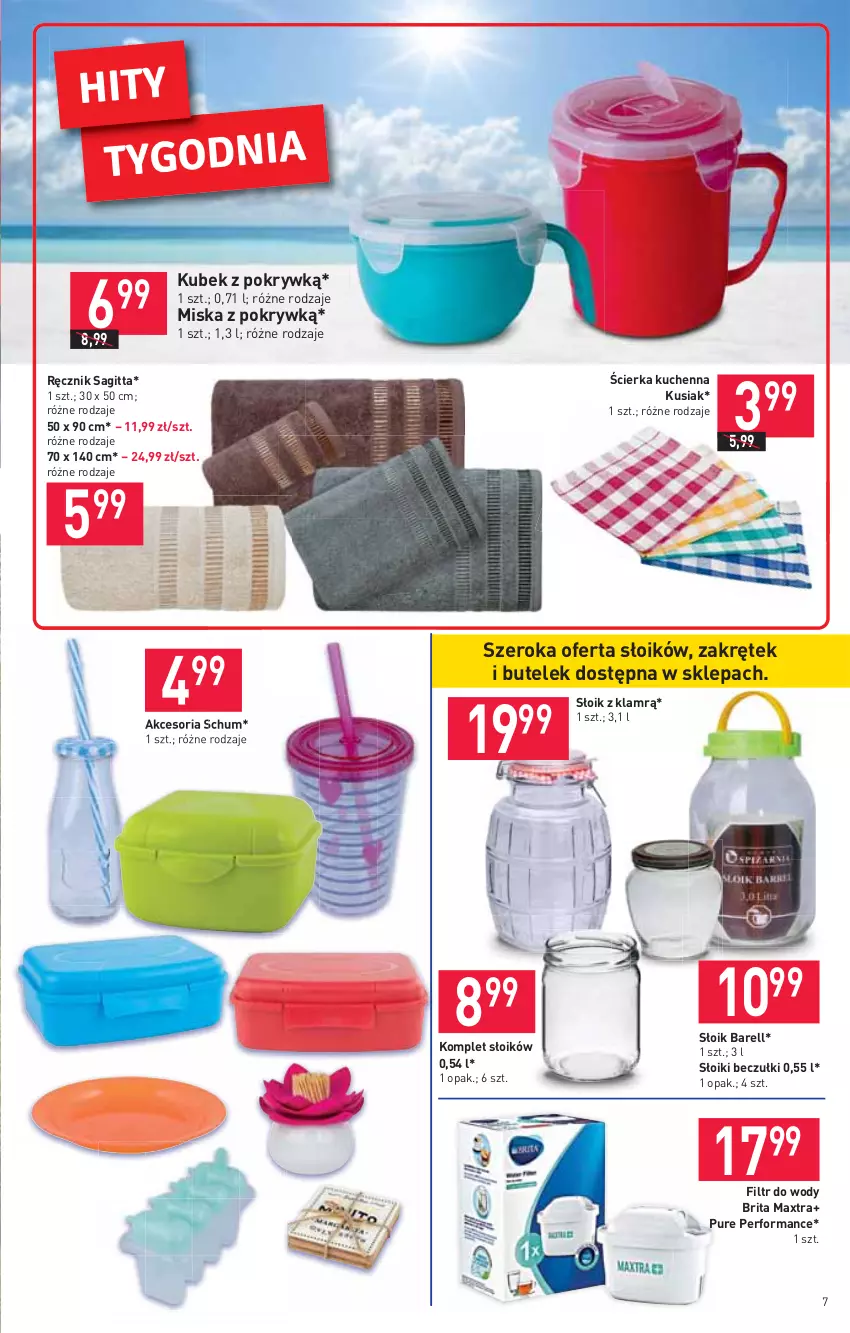 Gazetka promocyjna Stokrotka - Market - ważna 10.06 do 16.06.2021 - strona 7 - produkty: Brit, Brita, Brita Maxtra, Kubek, Miska, Pur, Ręcznik