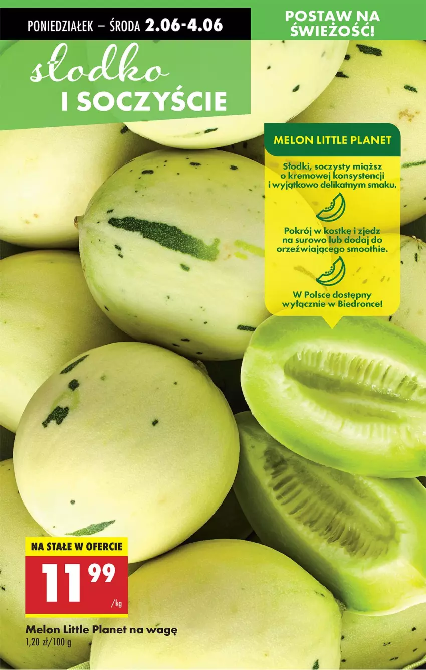 Gazetka promocyjna Biedronka - Od Poniedziałku - ważna 02.06 do 07.06.2025 - strona 21 - produkty: Melon, Smoothie