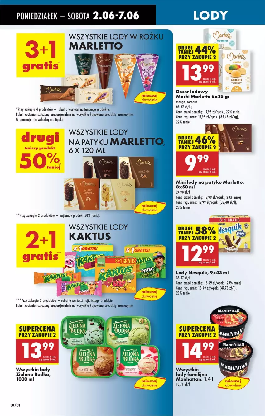 Gazetka promocyjna Biedronka - Od Poniedziałku - ważna 02.06 do 07.06.2025 - strona 34 - produkty: Deser, Fa, Kaktus, Lody, Mango, Nesquik, Por, Ser, Zielona Budka