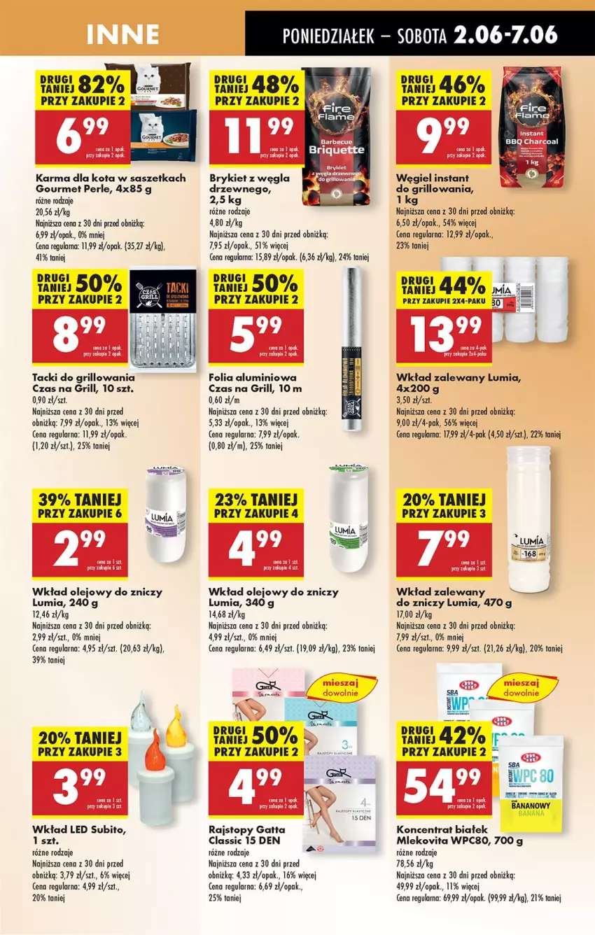 Gazetka promocyjna Biedronka - Od Poniedziałku - ważna 02.06 do 07.06.2025 - strona 59 - produkty: AEG, Fa, Folia aluminiowa, Gatta, Grill, Leon, Mleko, Mlekovita, Olej, Rajstopy, Top, Wkład olejowy, Znicz