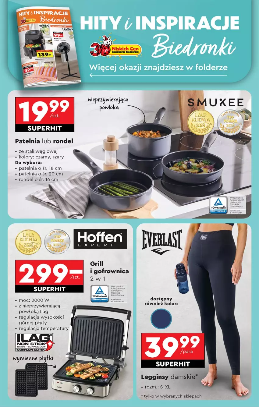 Gazetka promocyjna Biedronka - Od Poniedziałku - ważna 02.06 do 07.06.2025 - strona 68 - produkty: Gin, Gofrownica, Legginsy, Patelnia, Rondel, Sok