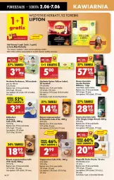 Gazetka promocyjna Biedronka - Od Poniedziałku - Gazetka - ważna od 07.06 do 07.06.2025 - strona 40 - produkty: Torebka, Kawa rozpuszczalna, Por, Gin, Gra, Kawa ziarnista, Chia, Kawa, Lipton, Teekanne, Dolce Gusto, Cappuccino, Jacobs, Herbata, Fa