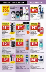 Gazetka promocyjna Biedronka - Od Poniedziałku - Gazetka - ważna od 07.06 do 07.06.2025 - strona 52 - produkty: Woda perfumowana, Balsam po goleniu, Nivea Men, Ser, Rexona, Dezodorant, Perfum, Adidas, Pianka do golenia, Szynka, Woda toaletowa, Gillette, Maszynka, Be Be, Woda, Mach3, Antyperspirant, Nivea