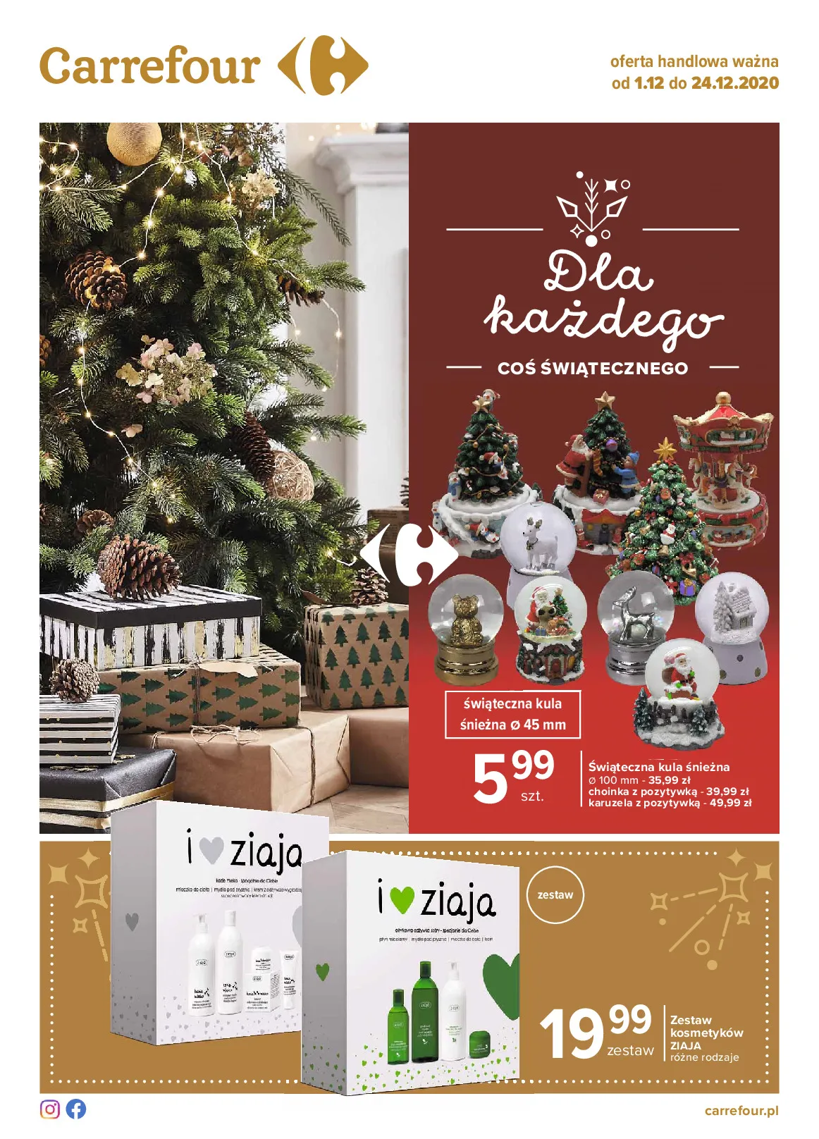 Gazetka promocyjna Carrefour - Dla każdego coś świątecznego - ważna 01.12 do 24.12.2020 - strona 1