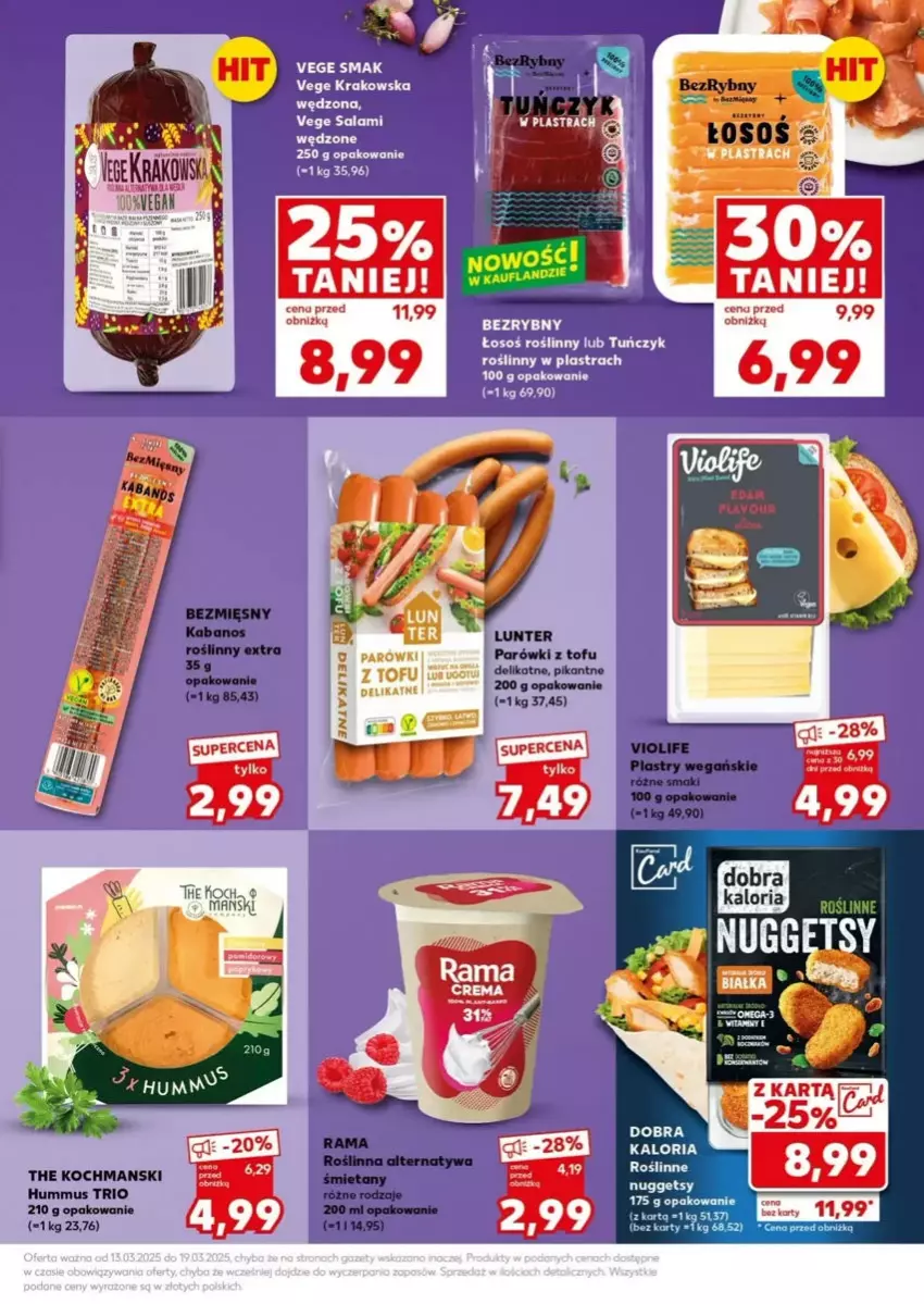 Gazetka promocyjna Kaufland - ważna 17.03 do 19.03.2025 - strona 11 - produkty: Fa, Hummus, Koc, Mus, Parówki, Tofu