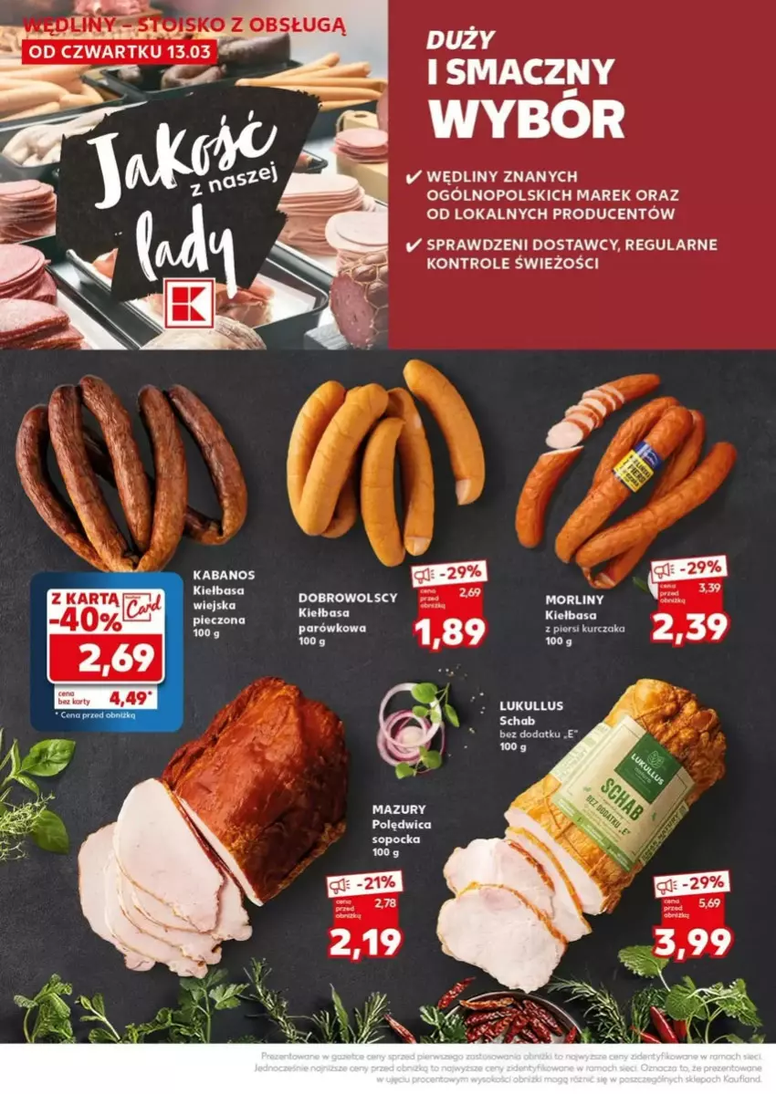 Gazetka promocyjna Kaufland - ważna 17.03 do 19.03.2025 - strona 2 - produkty: Kabanos, Kiełbasa, Kurczak, Morliny, Piec