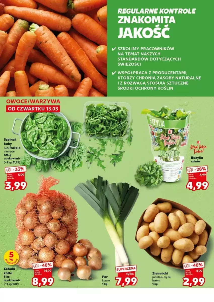 Gazetka promocyjna Kaufland - ważna 17.03 do 19.03.2025 - strona 21 - produkty: Rukola, Szpinak, Ziemniaki