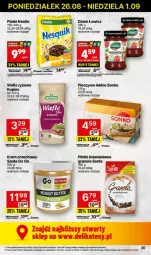 Gazetka promocyjna Delikatesy Centrum - Gazetka - ważna od 28.08 do 28.08.2024 - strona 13 - produkty: Ryż, Dżem, Wafle, Sante, Krem orzechowy