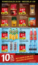 Gazetka promocyjna Delikatesy Centrum - Gazetka - ważna od 28.08 do 28.08.2024 - strona 15 - produkty: Kawa rozpuszczalna, Gra, Napój energetyczny, Kawa ziarnista, Kawa, Herbata czarna, Parka, Lack, Oranżada, Hellena, Jacobs, Woda, Herbata, Napój