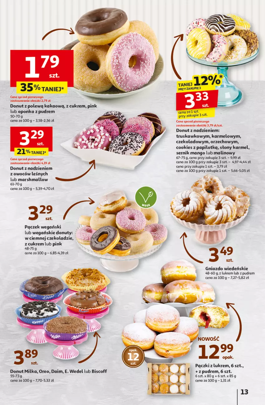 Gazetka promocyjna Auchan - Pewność Niskich Cen Hipermarket - ważna 20.02 do 26.02.2025 - strona 15 - produkty: Donut, E. Wedel, Kakao, Mango, Mars, Milka, Nuty, Oreo, Pączek, Ser