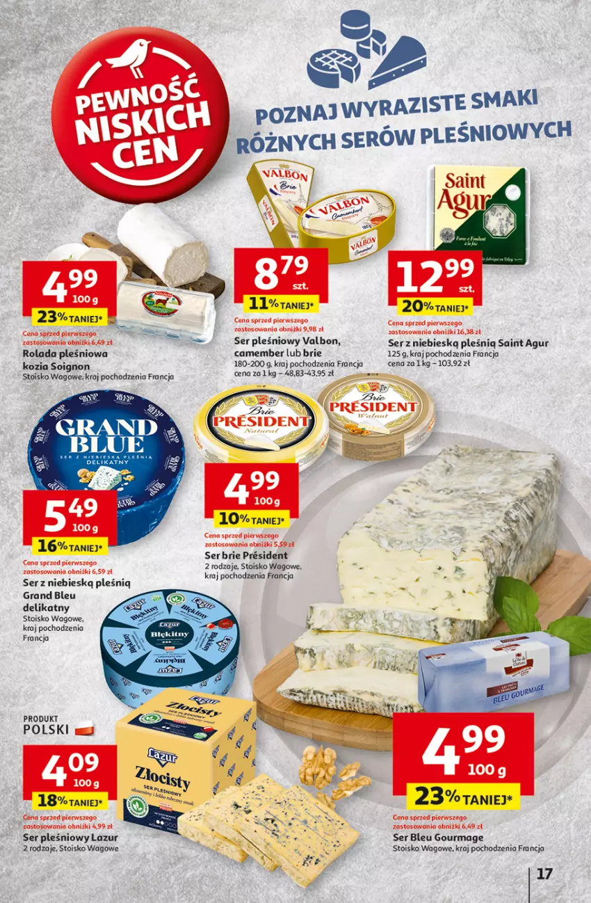 Gazetka promocyjna Auchan - Pewność Niskich Cen Hipermarket - ważna 20.02 do 26.02.2025 - strona 19 - produkty: Brie, Gra, Lazur, Rolada, Ser, Ser pleśniowy