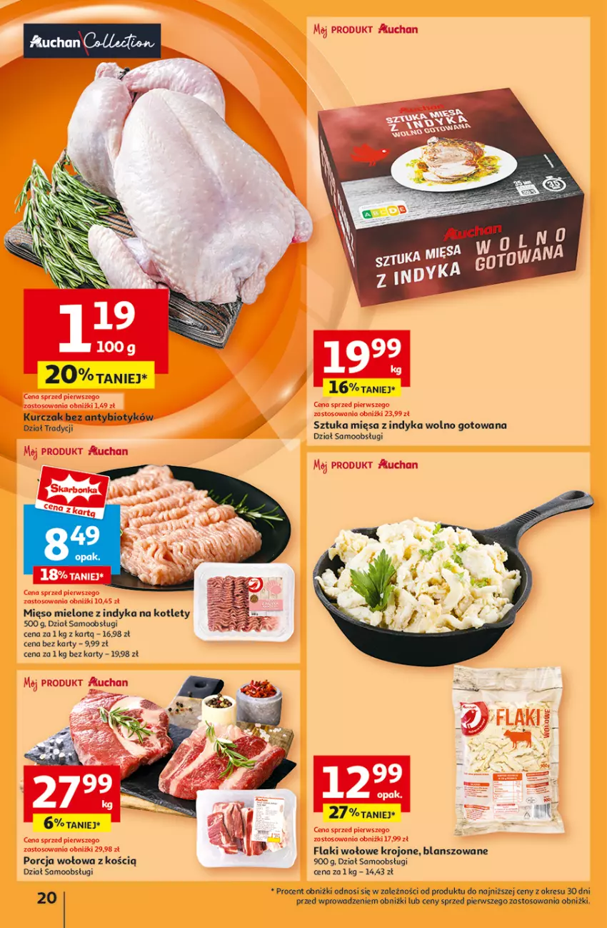 Gazetka promocyjna Auchan - Pewność Niskich Cen Hipermarket - ważna 20.02 do 26.02.2025 - strona 22 - produkty: Flaki, Flaki wołowe, Kotlet, Kurczak, Por