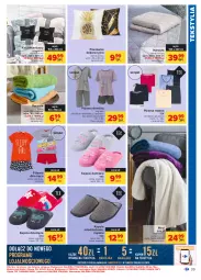 Gazetka promocyjna Carrefour - Gazetka Carrefour - Gazetka - ważna od 07.08 do 07.08.2021 - strona 39 - produkty: Pled, Koc, Kapcie, Poszewka, Ręcznik, Narzuta, Dzieci, Piżama