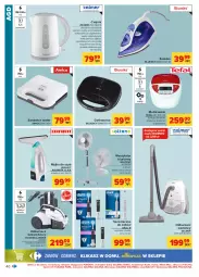 Gazetka promocyjna Carrefour - Gazetka Carrefour - Gazetka - ważna od 07.08 do 07.08.2021 - strona 40 - produkty: Piec, Odkurzacz, Czajnik, Szczoteczka do zębów, Szczotka, Biurko, Gofrownica, Toster, Tefal, Grzałka, Zelmer, Amica, Szczoteczka, Fa