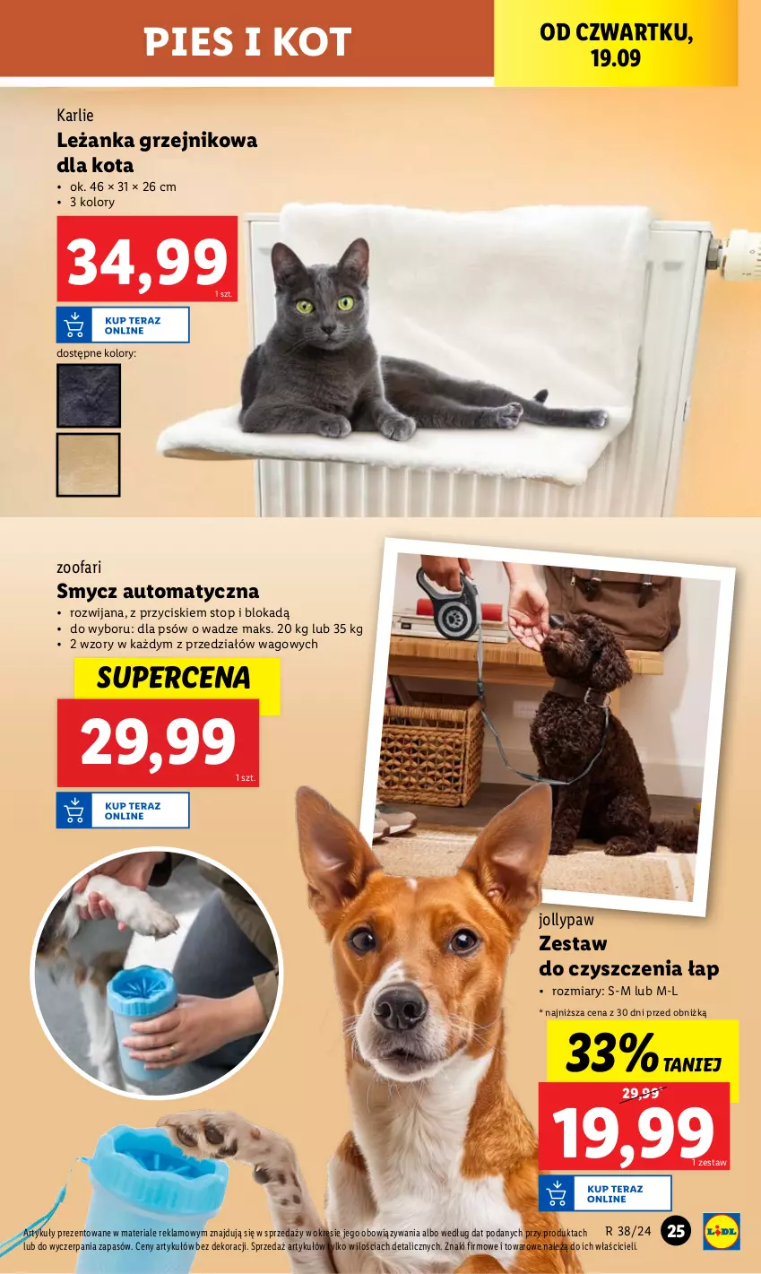 Gazetka promocyjna Lidl - GAZETKA - ważna 16.09 do 21.09.2024 - strona 31 - produkty: Fa, Grzejnik, Leżanka, Smycz, Top