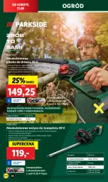 Gazetka promocyjna Lidl - GAZETKA - Gazetka - ważna od 21.09 do 21.09.2024 - strona 38 - produkty: Piec, Parkside, Ser, Noż, Nożyce, Szyna, Ogród, Akumulator