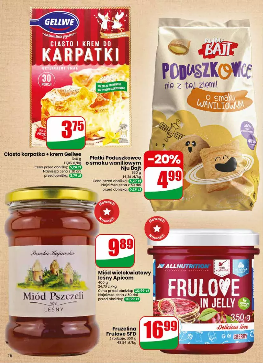 Gazetka promocyjna Dino - Gazetka 23 / 2026 - ważna 03.06 do 09.06.2026 - strona 16 - produkty: Frużelina, Karp, Miód