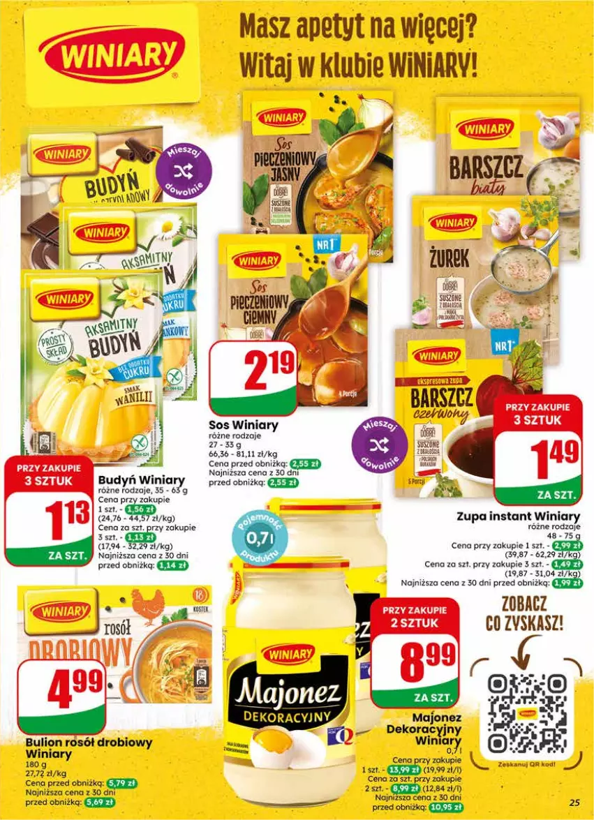 Gazetka promocyjna Dino - Gazetka 23 / 2026 - ważna 03.06 do 09.06.2026 - strona 25 - produkty: Budyń, Bulion, Lion, Majonez, Rosół, Rosół drobiowy, Sos, Winiary, Zupa