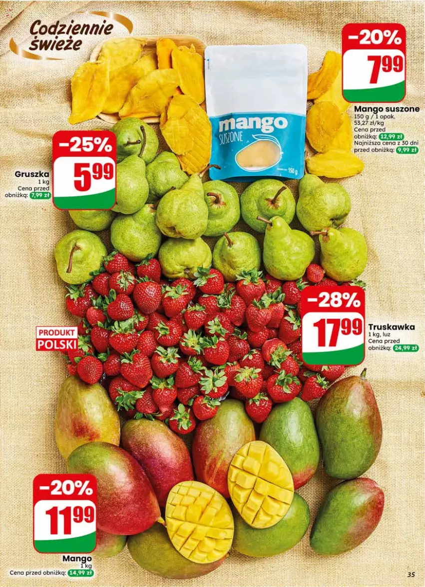 Gazetka promocyjna Dino - Gazetka 23 / 2026 - ważna 03.06 do 09.06.2026 - strona 35 - produkty: Mango, Mango suszone