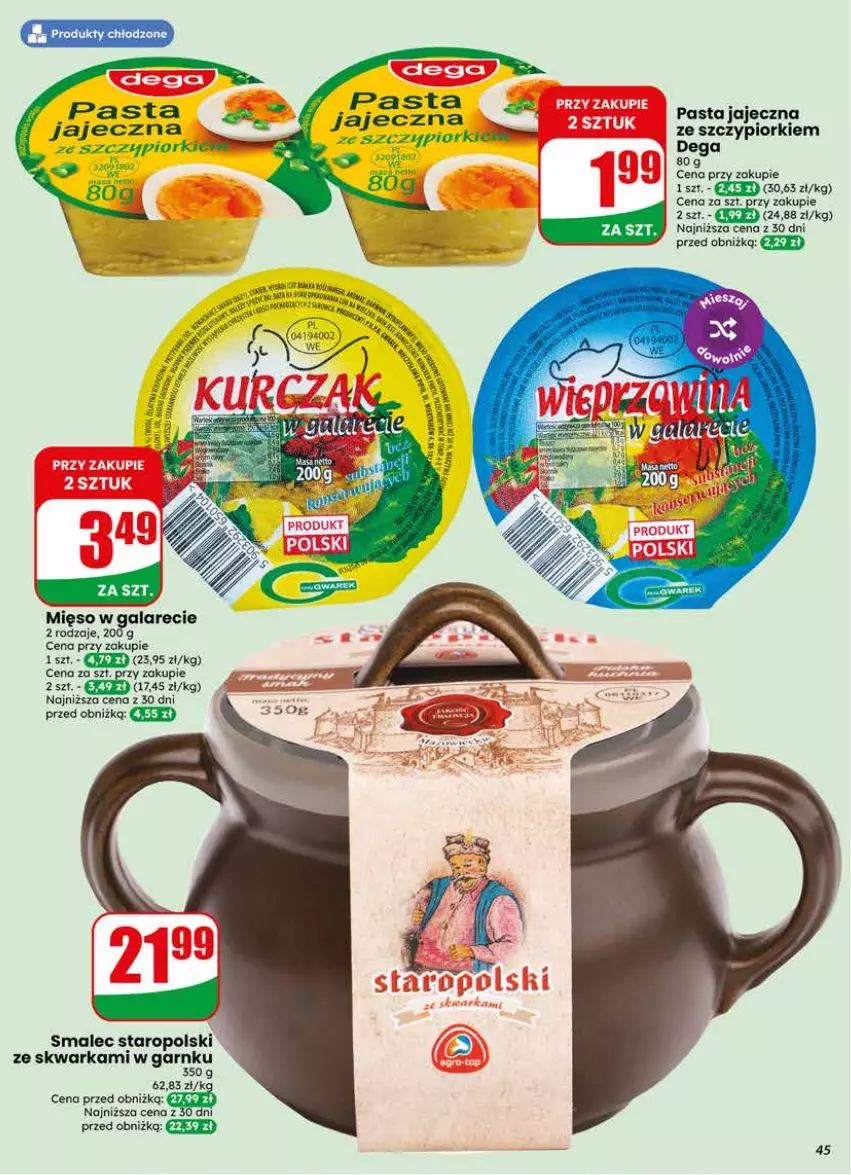 Gazetka promocyjna Dino - Gazetka 23 / 2026 - ważna 03.06 do 09.06.2026 - strona 45 - produkty: Fa, Mięso, Por, Smalec, Warka