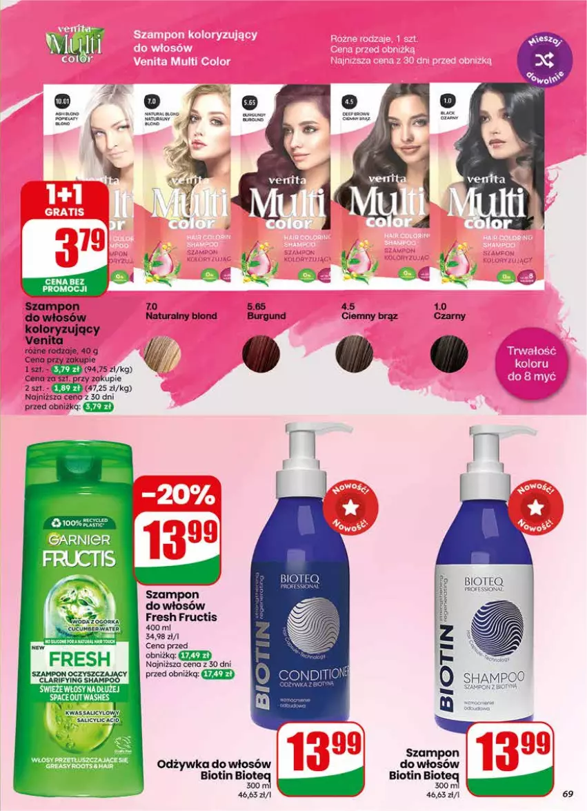 Gazetka promocyjna Dino - Gazetka 23 / 2026 - ważna 03.06 do 09.06.2026 - strona 69 - produkty: Fructis, Odżywka, Szampon