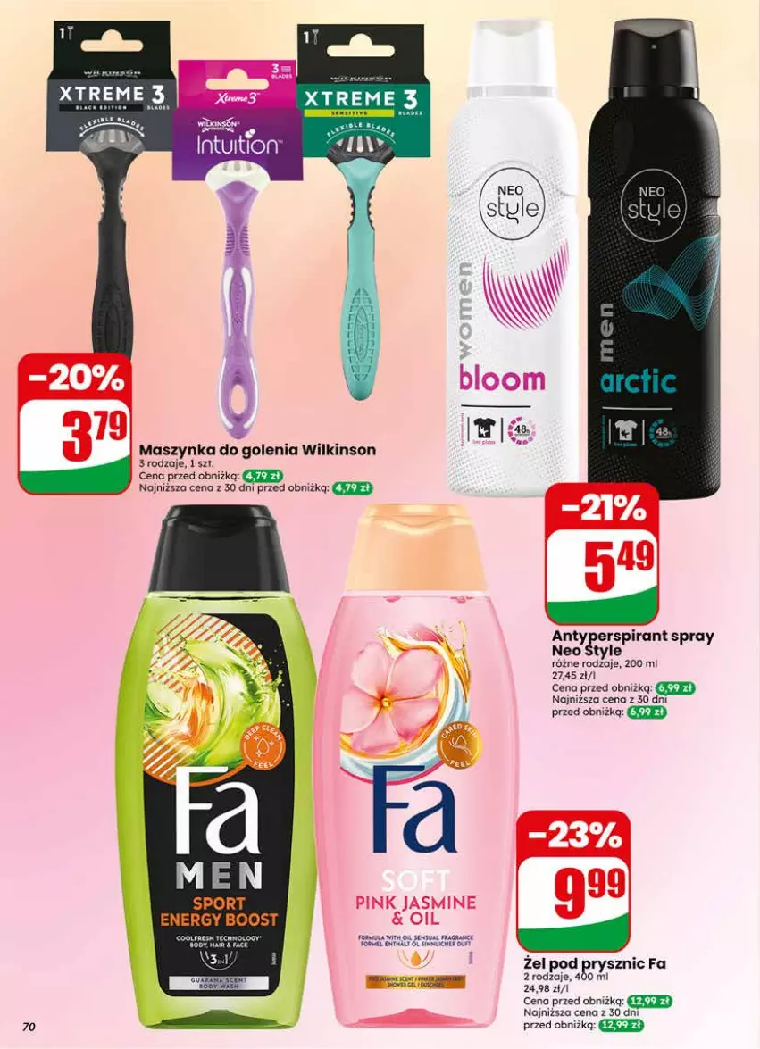 Gazetka promocyjna Dino - Gazetka 23 / 2026 - ważna 03.06 do 09.06.2026 - strona 70 - produkty: Fa, Gra, Maszynka, Maszynka do golenia, Sensual, Szynka