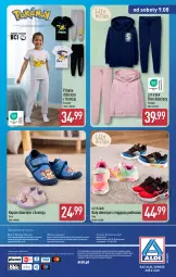 Gazetka promocyjna Aldi - Artykuły przemysłowe i tekstylia - Gazetka - ważna od 09.08 do 09.08.2025 - strona 14 - produkty: Por, Kapcie, Buty, O nas, Dres, Dzieci, Biuro, Piżama