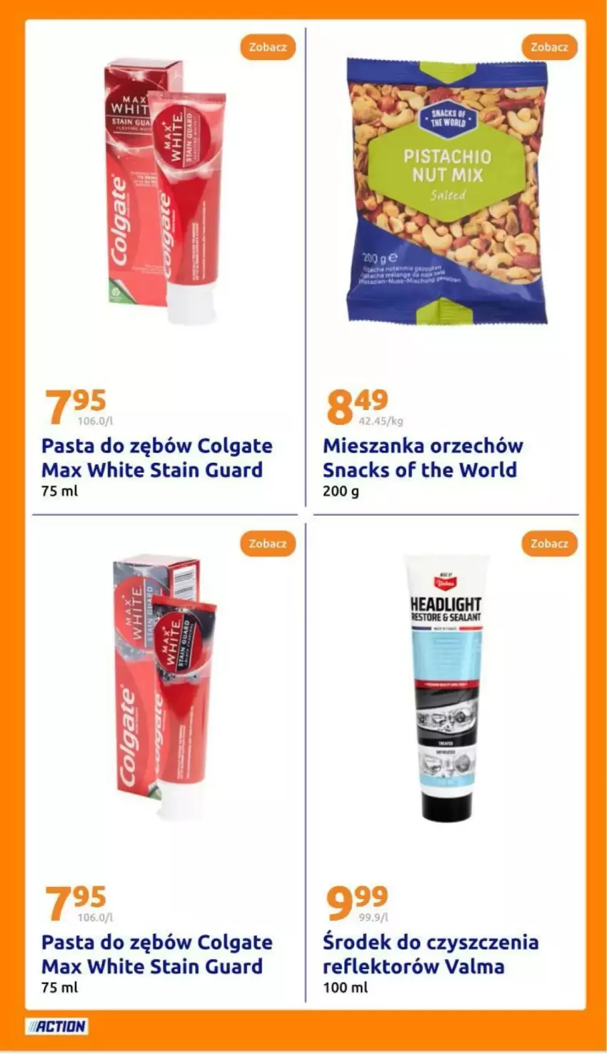 Gazetka promocyjna Action - ważna 02.04 do 08.04.2025 - strona 18 - produkty: Colgate, LG, Pasta do zębów, Reflektor