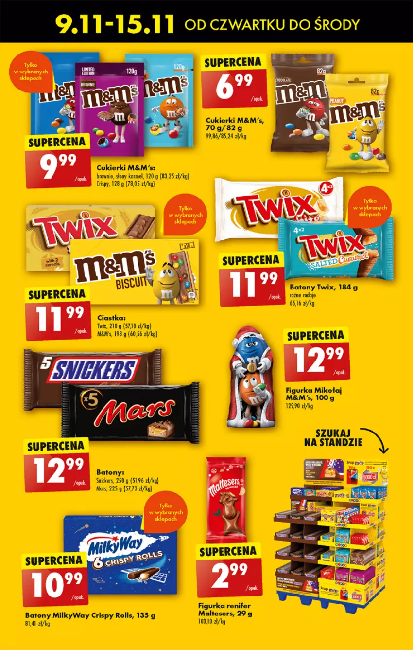 Gazetka promocyjna Biedronka - Od czwartku - ważna 09.11 do 15.11.2023 - strona 41 - produkty: Baton, Brownie, Ciastka, Cukier, Cukierki, Mars, Renifer, Ser, Twix