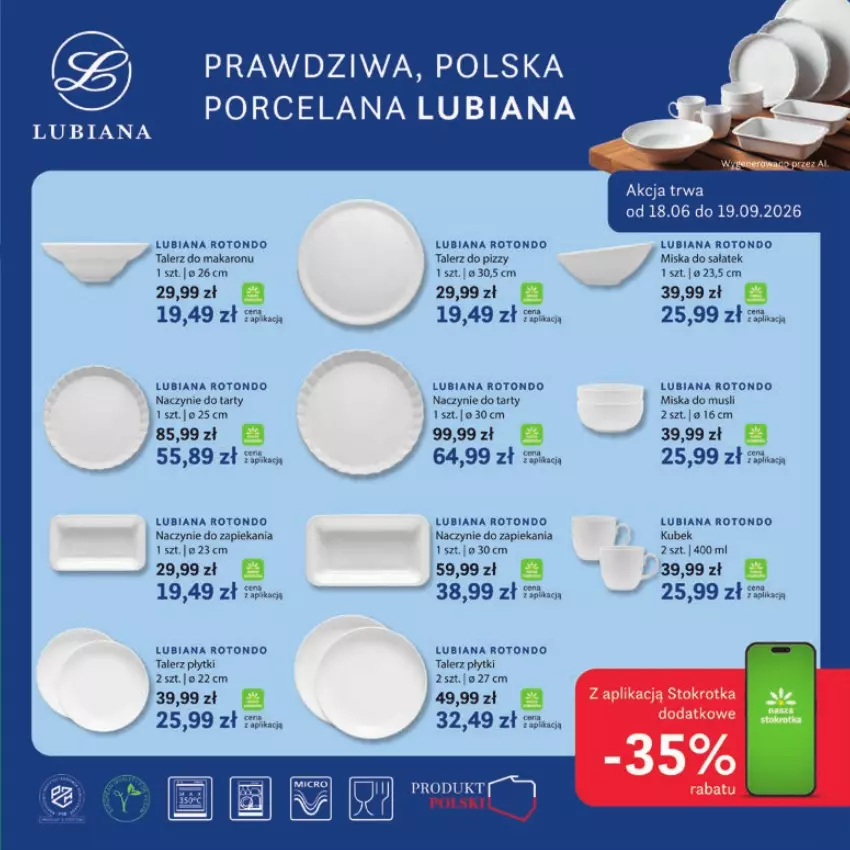 Gazetka promocyjna Stokrotka - Katalog Urodzinowy! - ważna 10.09 do 23.09.2026 - strona 43 - produkty: Kubek, LANA, Makaron, Miska, Mus, Por, Sałat, Talerz