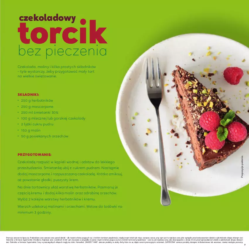 Gazetka promocyjna Stokrotka - Katalog Urodzinowy! - ważna 10.09 do 23.09.2026 - strona 7 - produkty: Czekolada, Maliny, Mascarpone, Mięso, Olej, Owoce, Piec, Warzywa