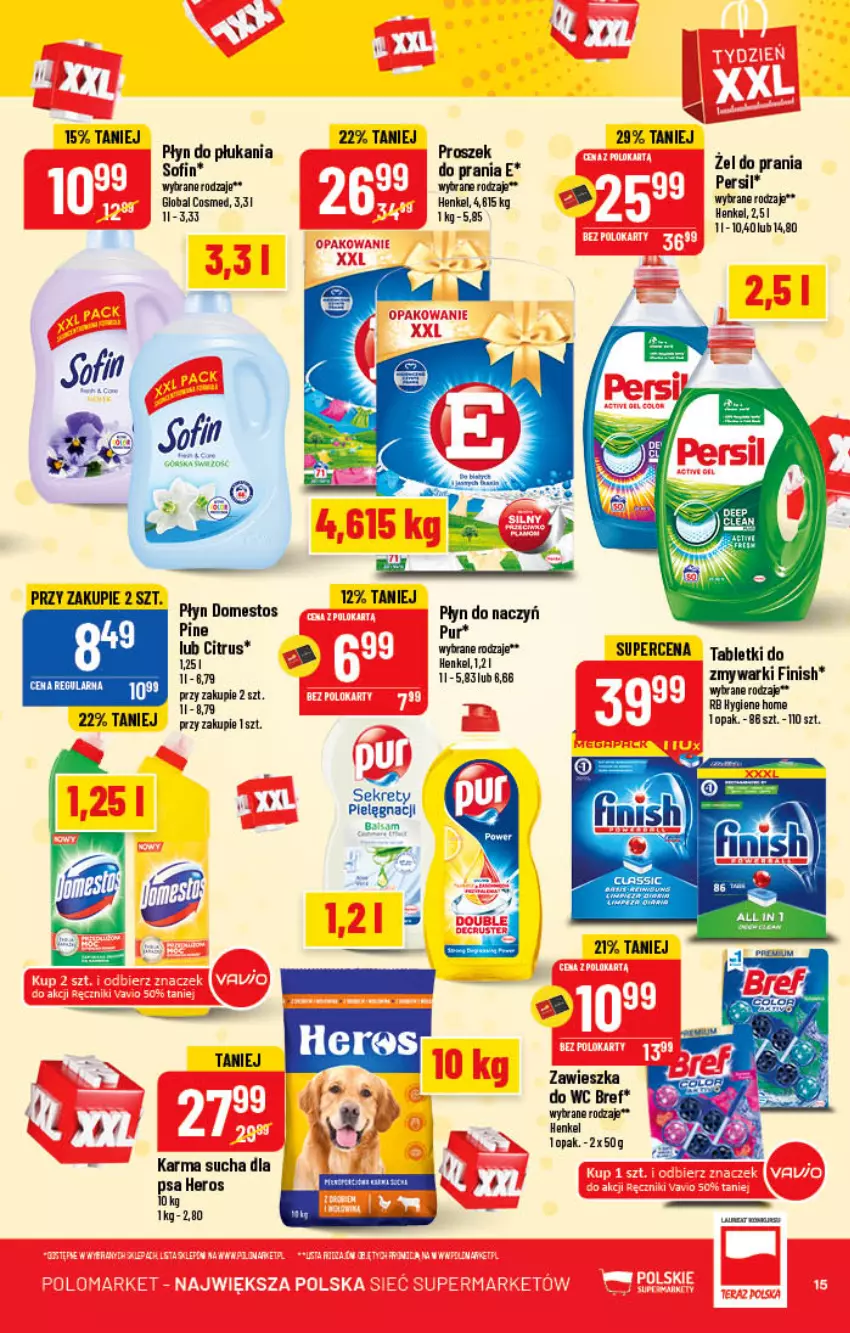 Gazetka promocyjna PoloMarket - Gazetka pomocyjna - ważna 08.06 do 14.06.2022 - strona 15 - produkty: Bref, Domestos, Kret, Persil, Top