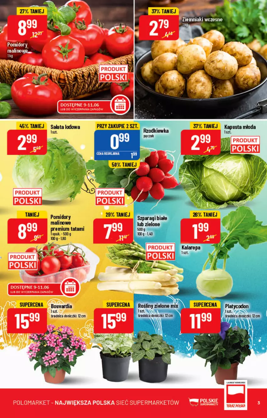 Gazetka promocyjna PoloMarket - Gazetka pomocyjna - ważna 08.06 do 14.06.2022 - strona 3 - produkty: Pomidory