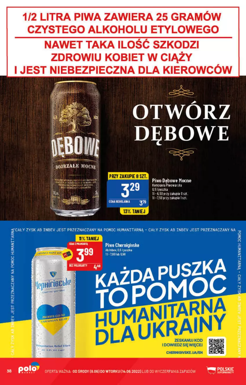 Gazetka promocyjna PoloMarket - Gazetka pomocyjna - ważna 08.06 do 14.06.2022 - strona 38 - produkty: Gra, Piec, Piwa, Piwo