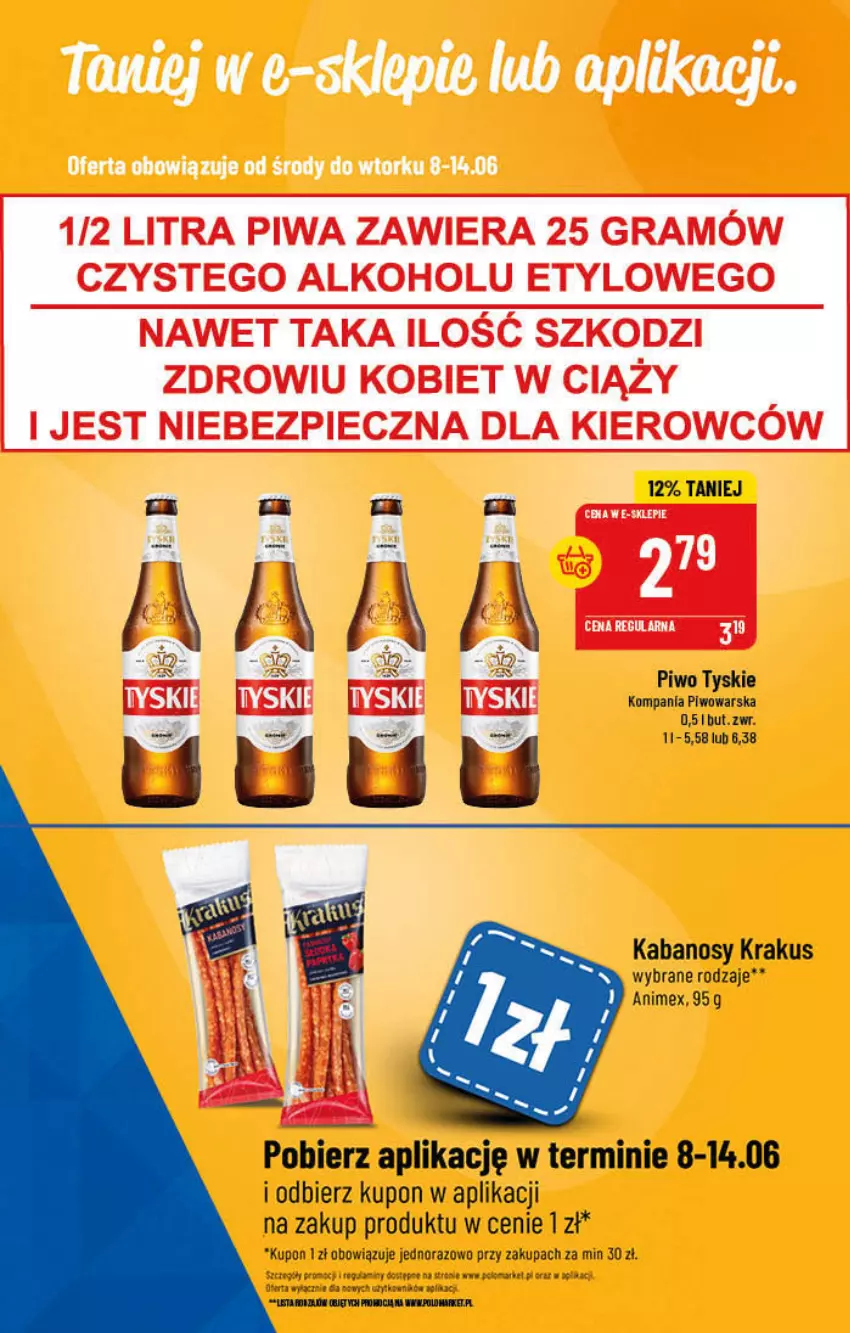 Gazetka promocyjna PoloMarket - Gazetka pomocyjna - ważna 08.06 do 14.06.2022 - strona 51 - produkty: Gra, Kabanos, Krakus, Piec, Piwa