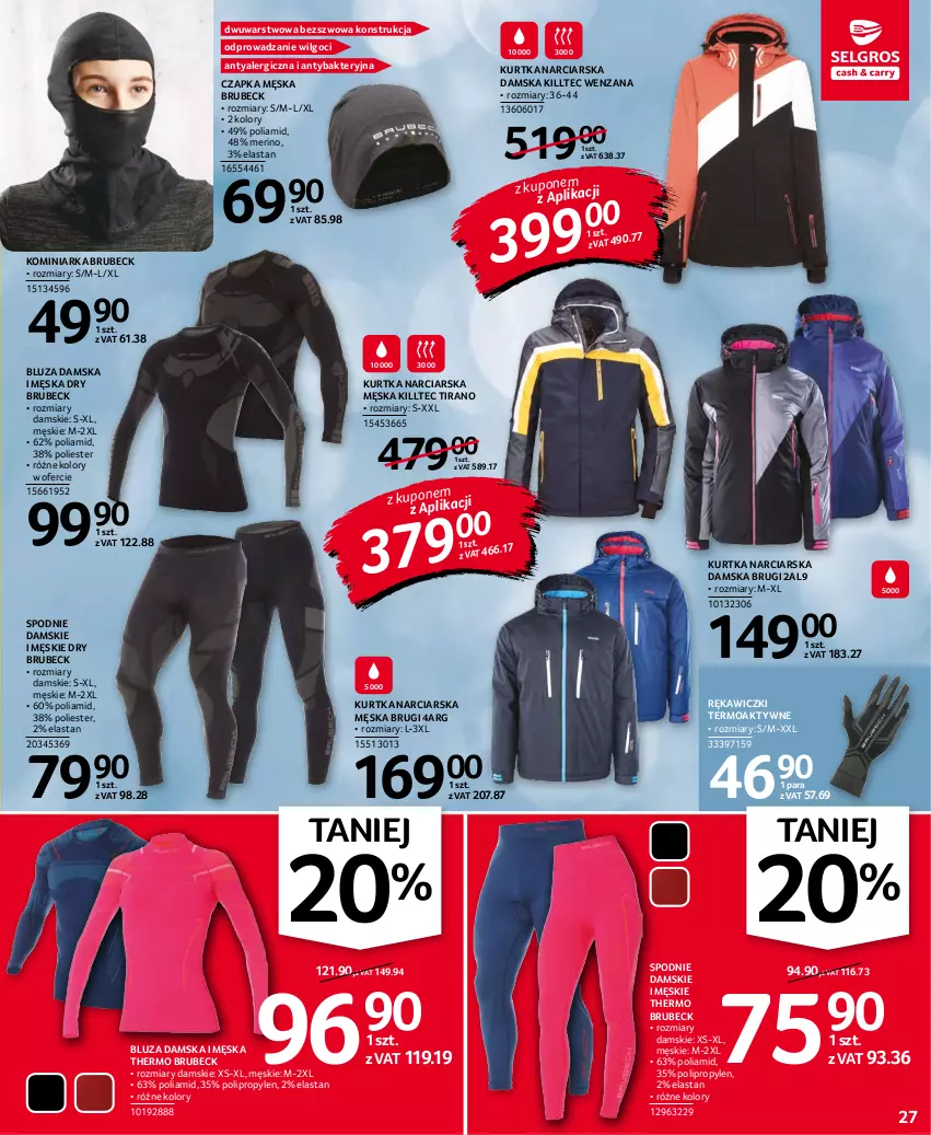 Gazetka promocyjna Selgros - Oferta przemysłowa - ważna 10.11 do 24.11.2021 - strona 27 - produkty: Bluza, Brugi, Czapka, Kurtka, LG, Spodnie